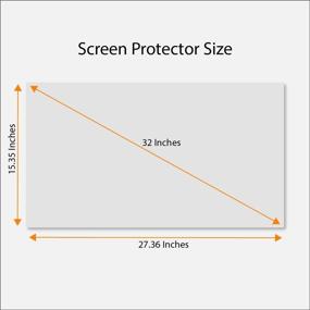 img 1 attached to 💡 32-Inch Anti Blue Light Screen Protector: Minimize Computer Eye Strain & Improve Sleep Quality