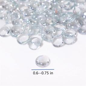 img 3 attached to 💎 NYRZT Clear Glass Stones: Perfect Vase Fillers for Decoration, Aquariums, and DIY Craft (1 LB, Approx. 100 PCS)