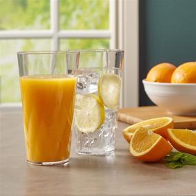 img 2 attached to High-Quality Palmetto 20-Ounce Clear Plastic Tumblers, Set of 16: Durable, Elegant Drinkware Solution