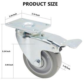 img 2 attached to Casoter Swivel Caster Plastic Capacity Material Handling Products