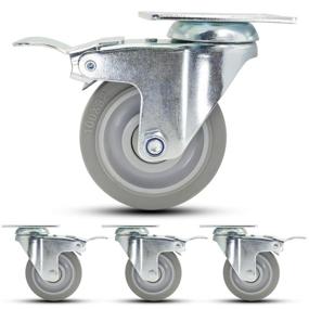 img 4 attached to Casoter Swivel Caster Plastic Capacity Material Handling Products