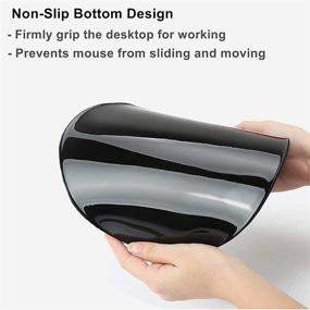 img 1 attached to Comfortable and Durable Mouse Pad with Wrist Support - Ideal for Office, Computer, Laptop & Mac - Lightweight Ergonomic Mouse Mat with Non-Slip Wrist Rest (Baby Sloth Design)