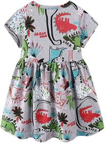 img 3 attached to 👗 Little Dresses for Girls - Mud Kingdom Girls' Clothing Collection