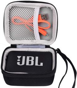 img 3 attached to 🧳 Черный чехол для хранения и переноски для JBL GO 2/ JBL GO Портативная водонепроницаемая Bluetooth колонка - совместим с USB-кабелем и зарядным устройством (колонка и аксессуары не включены)