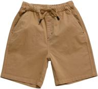 🧒 kid1234 boys shorts: adjustable colors for stylish boys' clothing logo