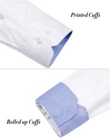 img 1 attached to J VER Regular Sleeve Elastic Men's Shirts: Comfortable and Stylish Clothing for Men