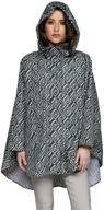 🌧️ stay stylish & dry: november rain waterproof poncho jacket for women's coats, jackets & vests logo