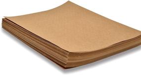 img 3 attached to 📝 Rustic Kraft Paper Stationery Sheets - 144 Pack for Calligraphy, Crafts, and Scrapbooking