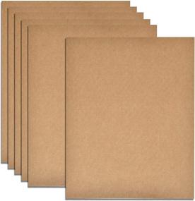 img 4 attached to 📝 Rustic Kraft Paper Stationery Sheets - 144 Pack for Calligraphy, Crafts, and Scrapbooking