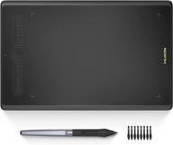 premium huion inspiroy h580x graphics tablet: 8x5 inch, 8192 levels, battery-free pen, 8 shortcut keys- mac, linux, windows, android compatible logo