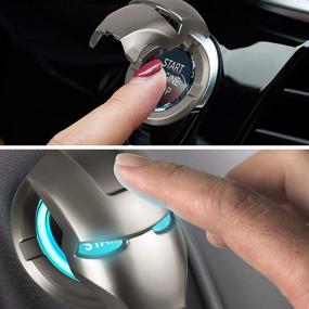 img 2 attached to VOIDVAST Car Engine Start Stop Button Cover Decorative Ring Push Start Button Ignition Protective Cover Universal Button Anti Scratch Decorative Stickers