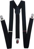 adjustable elastic y-back navisima suspenders for girls, toddler, baby - strong metal clips, perfect fit logo