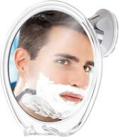🪞 fogless shower mirror for razor shaving with razor hook, powerful suction cup, uncompromised fog-free experience, anti-fog bathroom mirror, 360° swivel, shatterproof design, portable and travel-friendly, no more fog or slipping logo
