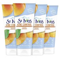 🍑 st. ives apricot face scrub with salicylic acid & natural exfoliants - 6 oz, pack of 4 - get healthy-looking skin logo