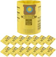 🔍 cabiclean 15 pack type h replacement vacuum filter bags - compatible with shop vac 5-8 gallon vacuum - replaces part 90671, 9067100 - yellow логотип