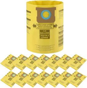 img 4 attached to 🔍 Cabiclean 15 Pack Type H Replacement Vacuum Filter Bags - Compatible with Shop Vac 5-8 Gallon Vacuum - Replaces Part 90671, 9067100 - Yellow