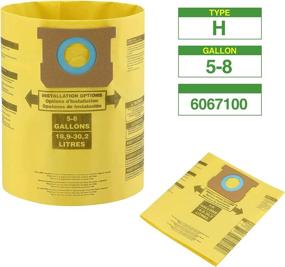 img 3 attached to 🔍 Cabiclean 15 Pack Type H Replacement Vacuum Filter Bags - Compatible with Shop Vac 5-8 Gallon Vacuum - Replaces Part 90671, 9067100 - Yellow