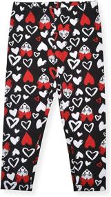 img 1 attached to 👧 Disney Minnie Patterned Legging 2 Pack for Girls' Clothing