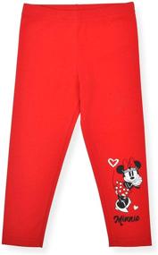 img 2 attached to 👧 Disney Minnie Patterned Legging 2 Pack for Girls' Clothing