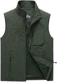 img 1 attached to Flygo Men's Lightweight Outdoor Fishing Clothing with Convenient Pockets for Active Use