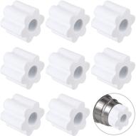 🍶 ruisita 8 pieces cup turner foam inserts for water bottles & tumblers - fit 12, 17, and 25 ounces - accessories for pvc pipe (white) logo