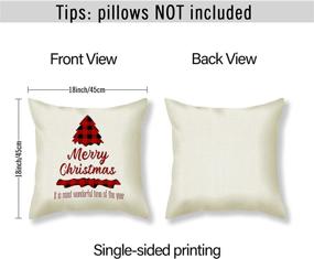 img 3 attached to Christmas Pillow Covers Inches Set