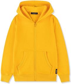 img 4 attached to 👕 ALWAYSONE Boys' Fleece Sweatshirt in Athletic Yellow M: Trendy and Comfy!