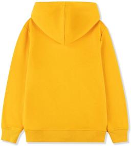 img 3 attached to 👕 ALWAYSONE Boys' Fleece Sweatshirt in Athletic Yellow M: Trendy and Comfy!