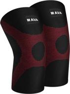 🏋️ mava sports knee compression sleeve support - ideal for joint pain, weightlifting, running, gym workout, squats, arthritis relief логотип