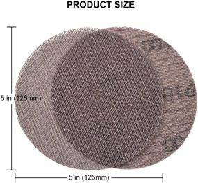 img 1 attached to 🪚 Premium 30PCS 5 Inch Mesh Hook &amp; Loop Sanding Discs - Assort Grit Dust Free Abrasive Net Sander Disc for Wood Furniture Floor - Anti-Blocking, Long-Lasting Sanding Pads