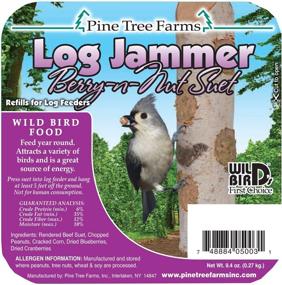 img 1 attached to Pine Tree Farms 5003 Log Jammers Berry N Nut Suet Plug Suet 9.4oz: High-Quality Bird Food for Optimal Nourishment