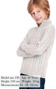 img 3 attached to 👕 Lightweight Boys' Knitted Sweater - Ideal Pullovers for Boys' Clothing