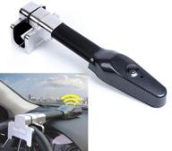 🔒 vechkom steering wheel lock alarm - retractable t-lock for car anti-theft safety and security protection logo