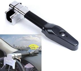 img 4 attached to 🔒 Vechkom Steering Wheel Lock Alarm - Retractable T-Lock for Car Anti-Theft Safety and Security Protection