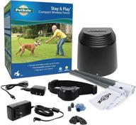 🐾 petsafe stay & play compact wireless fence: waterproof & rechargeable, covers up to 3/4 acre for cats & dogs 5 lb+, from the parent company of invisible fence logo