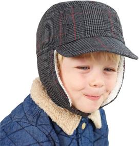 img 3 attached to Boys' Keepersheep Ushanka Earflap Trooper Trapper Hats & Caps - Enhance Your Accessories with Style