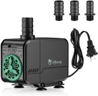 💧 800gph submersible water pump (3000l/h, 45w) by isyoung - ultra quiet fountain pump for aquarium, fish tank, statuary, hydroponics - adjustable with 10ft high lift and 3 nozzles logo