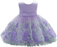 👗 dressy daisy baby girls wedding flower girl pageant dress: vibrant tulle skirt for special occasions in blue, pink, purple, and yellow logo