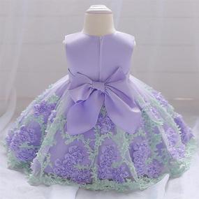 img 3 attached to 👗 Dressy Daisy Baby Girls Wedding Flower Girl Pageant Dress: Vibrant Tulle Skirt for Special Occasions in Blue, Pink, Purple, and Yellow