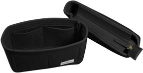 img 3 attached to RoyGbiv 2Pcs Purse Organizer: Efficient Bag Shaper and Tote Insert in Black