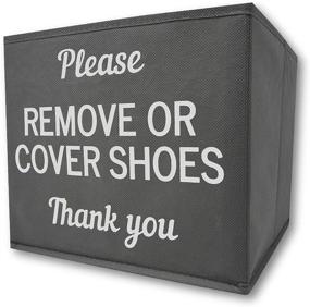 img 4 attached to 👟 RE GOODS Shoe Covers Box: Convenient Disposable Bootie Holder for Realtor Listings & Open Houses – Shoe Cover/Removal Bin Included!