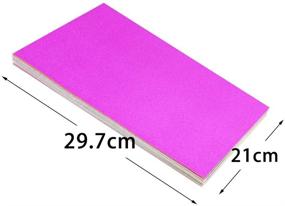 img 3 attached to 🎁 UPlama 40PCS Ultra Glitter Cardstock Heavy Paper 250gsm A4 Size Creative Handmade Decorative Card for DIY Gift Box Wrapping, Birthday Party Decor, Scrapbook - 10 Colors, 250gsm