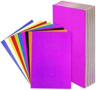 🎁 uplama 40pcs ultra glitter cardstock heavy paper 250gsm a4 size creative handmade decorative card for diy gift box wrapping, birthday party decor, scrapbook - 10 colors, 250gsm logo