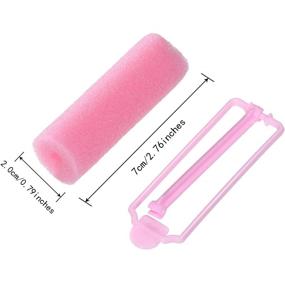 img 1 attached to 🌀 Soft Foam Hair Curlers – 36 Flexible Sponge Rollers for Women and Girls, Ideal for Sleeping and Hair Styling