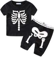 🎃 halloween skeleton boys' clothing set from the mud kingdom toddler collection logo