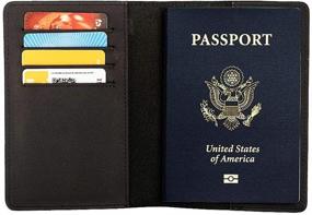 img 3 attached to Premium Passport Holder Travel Wallet for Men: Ultimate Organizer for Wallets, Cards & Money Essentials