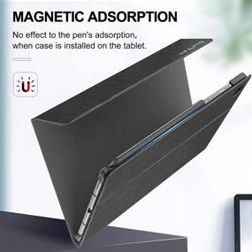 img 2 attached to 📱 INFILAND Galaxy Tab S6 Lite Case with Adjustable Stand - Fits Samsung Galaxy Tab S6 Lite 10.4 Inch Model SM-P610/P615, 2020 Release Tablet - Auto Wake/Sleep - Black