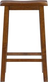 img 3 attached to 🪑 Powell Furniture Bar Stool, 29" Honey Brown: Sleek and Stylish Seating for Your Home