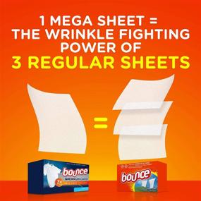 img 1 attached to 👕 Bounce WrinkleGuard Mega Dryer Sheets 120 Count, Fabric Softener and Wrinkle Releaser Sheets, Outdoor Fresh Scent