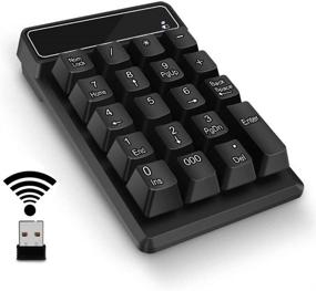 img 4 attached to Wireless Number Pad: Portable Mini USB 2.4GHz Financial Accounting Numeric Keypad for Excel Data Entry on Laptop, PC, Desktop, Surface Pro, Notebook